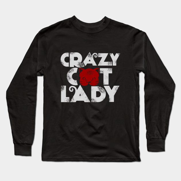 crazy cat lady 1 Long Sleeve T-Shirt by calvingariz